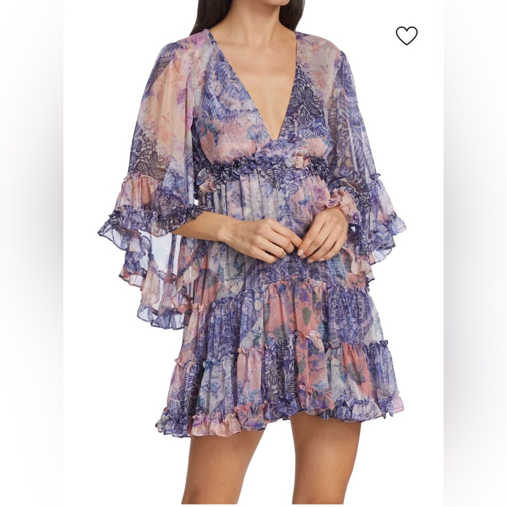 Miss Los Angeles Yasemin Butterfly sleeve Dress